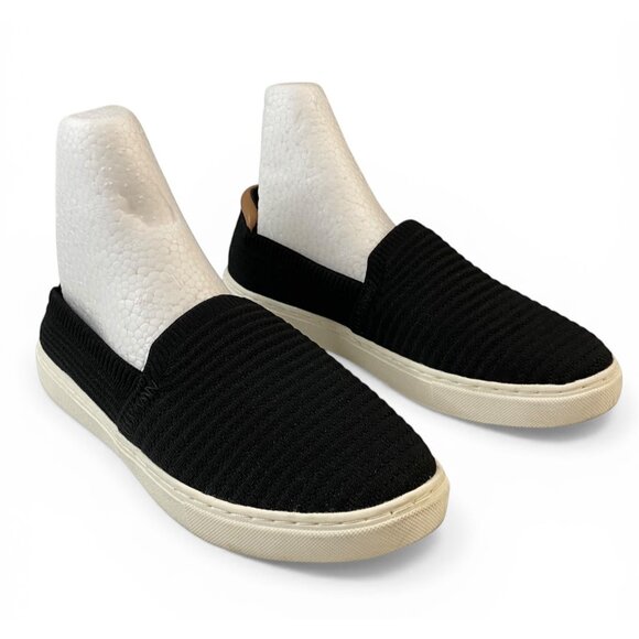 Kelly & Katie Black Knit Slip On Sneakers Womens Size 7M Casual Comfort Shoes - Picture 9 of 10
